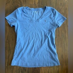 Tommy Hilfiger cable knit blue sweater size medium